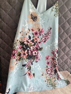 Style Rack LA Mint Green Floral Racerback Slip Dress S